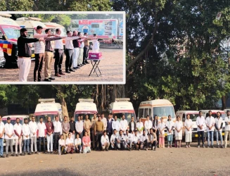 રાજકોટમાં ઈમરજન્સી સેવાઓના કર્મયોગીઓએ નવા વર્ષની ઉજવણી સાથે સેવા સંકલ્પ પ્રગટાવ્યો