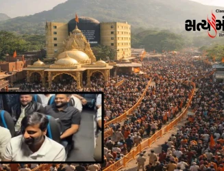 ભવનાથ મેળામાં VIP કલ્ચર પર પ્રશ્નચિહ્ન: માયા આહિરના પુત્ર જયરાજ ખાનગી બસ સાથે પ્રતિબંધિત વિસ્તારમાં પહોંચતાં વિવાદ, કલેક્ટર દ્વારા તપાસના આદેશ