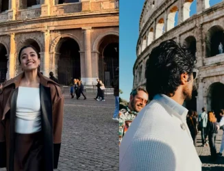 રોમમાં સાથે નવું વર્ષ ઉજવ્યું: રશ્મિકા મંદાના અને વિજય દેવરકોંડાની તસવીરોને લઈ ફરી અફેરની ચર્ચા તેજ