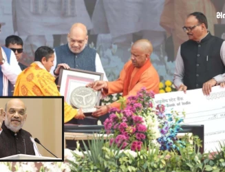 જય શ્રી રામના નારા સાથે અમિત શાહનું નિવેદન, યોગી સરકારથી ઉત્તર પ્રદેશમાં ઐતિહાસિક પરિવર્તન વિકાસ અને સુરક્ષા