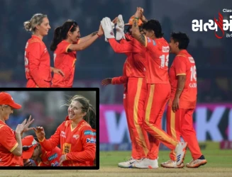 WPL 2026 : સતત ત્રણ હાર બાદ ગુજરાત જાયન્ટ્સનો પહેલો વિજય, યુપી વોરિયર્સને 45 રનથી હરાવી બીજા સ્થાને પહોંચ્યું