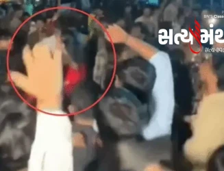 દશામાં મૂર્તિની વિસર્જન યાત્રામાં છેડતી કરનાર યુવકને કિન્નરે મેથીપાક ચખાડ્યો