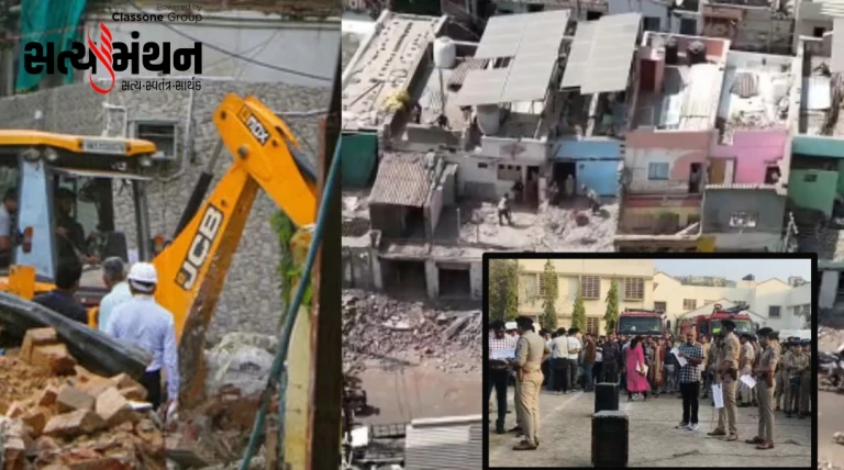 રાજકોટ મહાનગરપાલિકાનું ઐતિહાસિક મેગા ડિમોલિશન ઓપરેશન, રાજકોટમાં ભારે બંદોબસ્ત