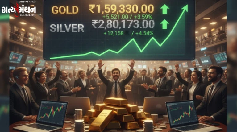 સોનામાં ₹5,500 અને ચાંદીમાં ₹12,000થી વધુનો ધરખમ ઉછાળો; કિંમતી ધાતુઓએ રચ્યો નવો ઈતિહાસ