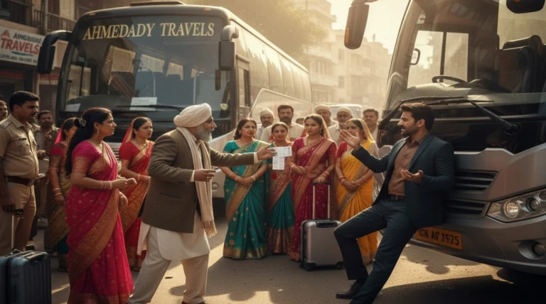 અમદાવાદમાં ટ્રાવેલ્સ એજન્ટની છેતરપિંડી: દીકરીના પ્રસંગ માટે બુક કરાવેલી બે લક્ઝરી બસ છેલ્લી ઘડીએ રદ, વેપારી પાસેથી 34 હજાર વધારાના વસૂલ
