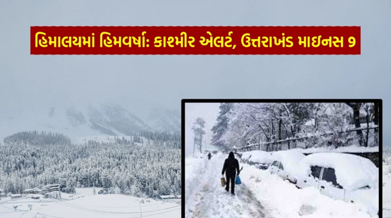 હિમાલયમાં ભારે હિમવર્ષા: કાશ્મીરમાં 15 દિવસ એલર્ટ, ઉત્તરાખંડ માઇનસ 9, ભોપાલ 3.8 ડિગ્રી સુધી પારો નીચો ગયો