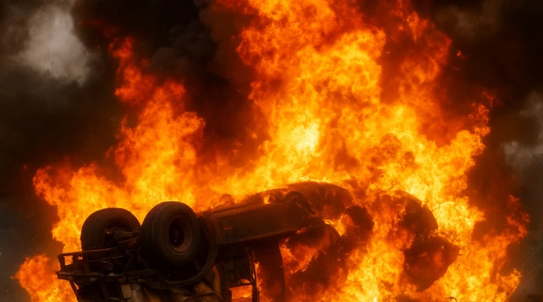 તમિલનાડુમાં ગેસ સિલિન્ડર ભરેલી ટ્રક પલટી જતા ભયાનક દુર્ઘટના, એક પછી એક થયા વિસ્ફોટો