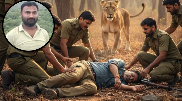 ગીરમાં કરુણ અકસ્માત: માનવભક્ષી સિંહણને બેભાન કરવા છૂટેલું ઇન્જેક્શન વનકર્મીને વાગ્યું, ફરજ દરમિયાન મોત