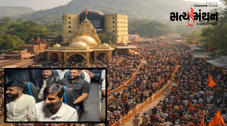 ભવનાથ મેળામાં VIP કલ્ચર પર પ્રશ્નચિહ્ન: માયા આહિરના પુત્ર જયરાજ ખાનગી બસ સાથે પ્રતિબંધિત વિસ્તારમાં પહોંચતાં વિવાદ, કલેક્ટર દ્વારા તપાસના આદેશ