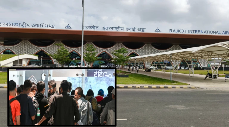ડિસેમ્બર માસમાં રાજકોટ એરપોર્ટ પરથી હવાઈ મુસાફરોની સંખ્યા એક લાખને પાર, એર ટ્રાફિકમાં નોંધપાત્ર વધારો