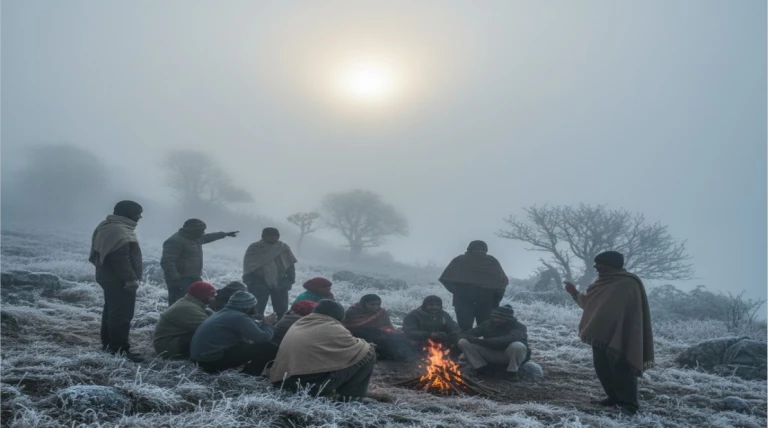 સૌરાષ્ટ્રમાં ફરી ઠંડીનો પ્રહાર: ગિરનાર 8.4 ડિગ્રી પર ઠંડીથી ધ્રુજ્યા પ્રવાસીઓ, અનેક શહેરોમાં તાપમાન 15 ડિગ્રીથી નીચે ઉતર્યું