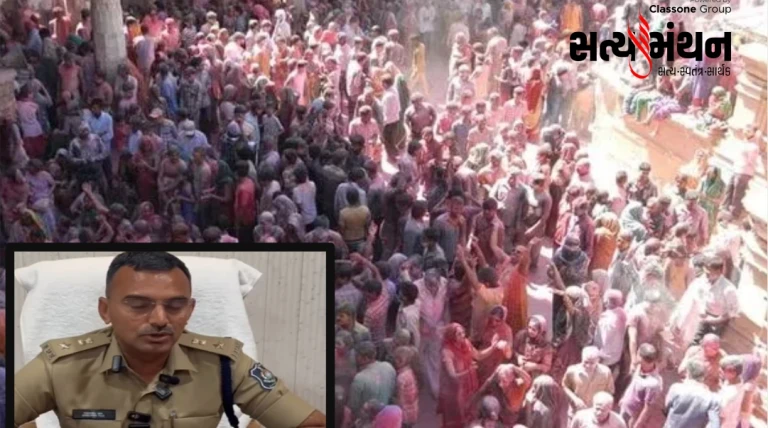 હોળી-ફૂલડોલે યાત્રાધામ દ્વારકામાં ભક્તિસાગર: 2000 પોલીસ સાથે કડક બંદોબસ્ત, ડ્રોનથી નજર