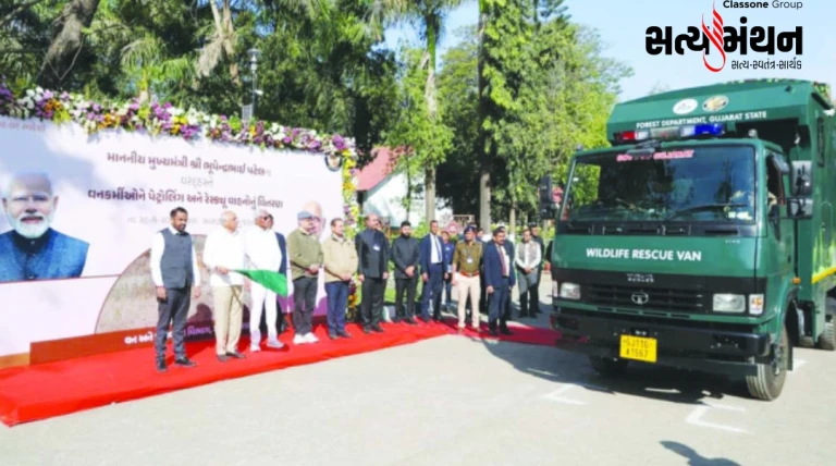 સાસણગીરમાં મુખ્યમંત્રી ભુપેન્દ્રભાઈ પટેલના હસ્તે વન વિભાગના 183 વાહનો ફ્લેગ ઓફ, પેટ્રોલિંગ-રેસ્કયુ સુવિધામાં વધારો થશે વનકર્મીઓ માટે લાભ
