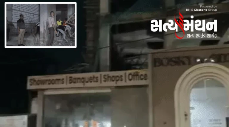 ગાંધીનગરમાં નિર્માણાધીન બિલ્ડિંગનો સ્લેબ ધરાશાઈ થતાં દબાયેલા 15નું રેસ્ક્યૂ