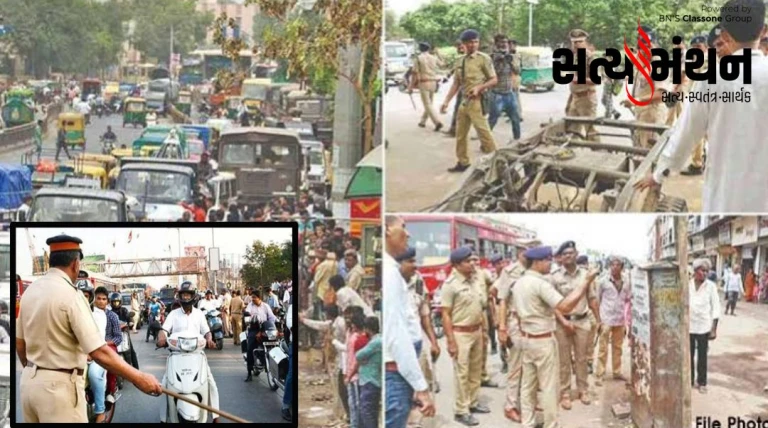 રાજ્યમાં ગત એક માસમાં ટ્રાફિક નિયમ ભંગના 74,242 કેસ: 5.33 કરોડથી વધુનો દંડ વસૂલાયો